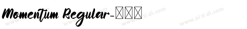 Momentum Regular字体转换